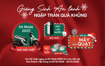 CHƯƠNG TRÌNH ƯU ĐÃI TRÚNG THƯỞNG THÁNG 12