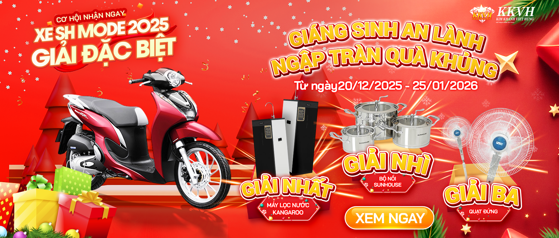 Giáng sinh an lành ngập tràn quà khủng